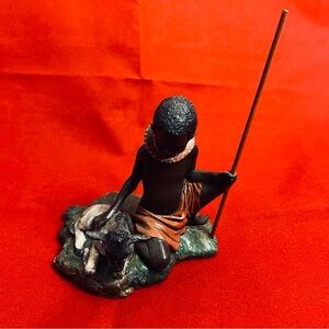 Children of the World Hand Painted Pewter-“The Kenyan Boy”-Retired